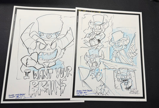 Zombie Uncle Gastley Original Concept art