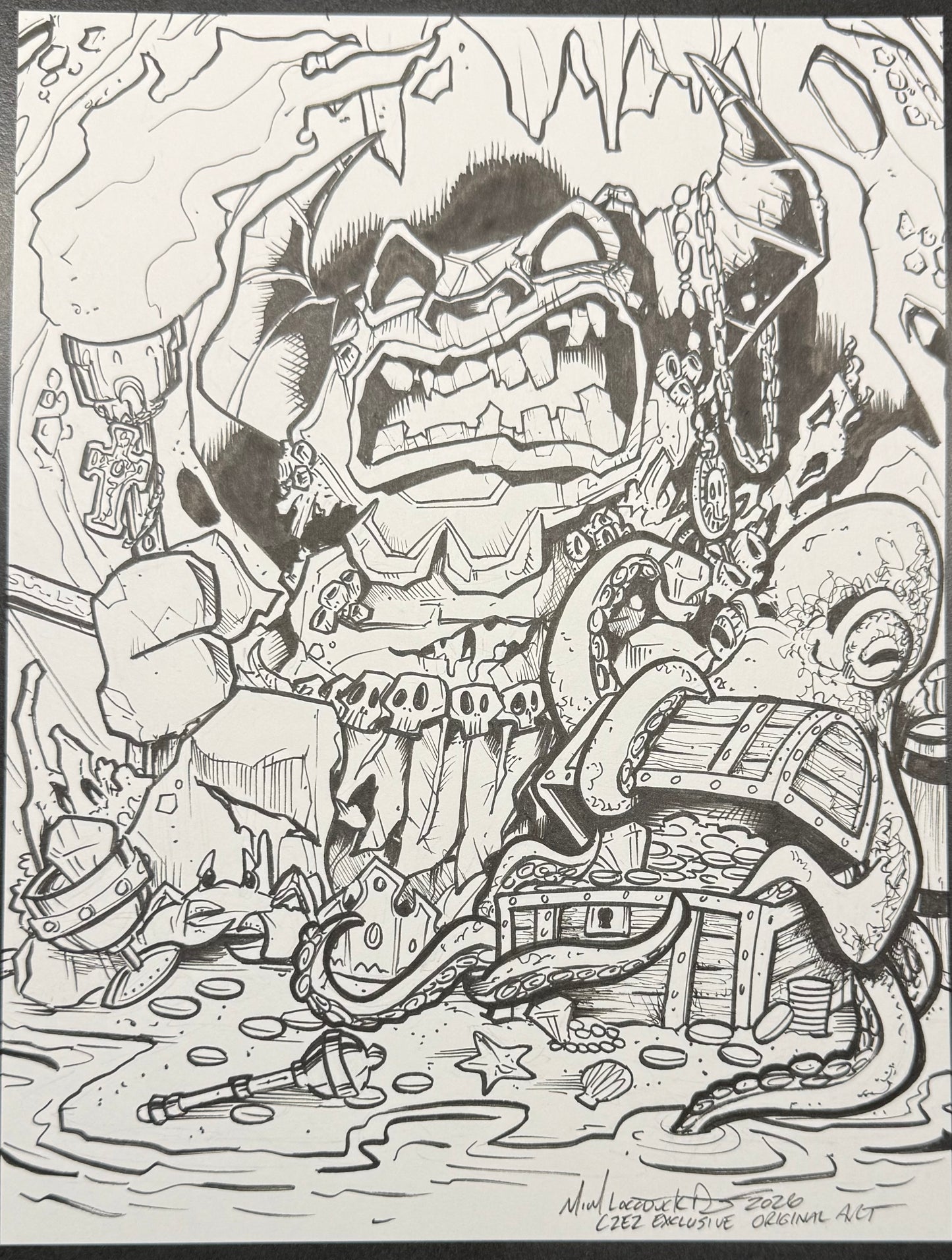 Sunken Tiki Gastley Original Artwork C2E2