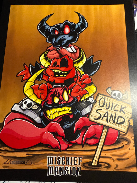 MISCHIEF MANSION TOTEM PRINT